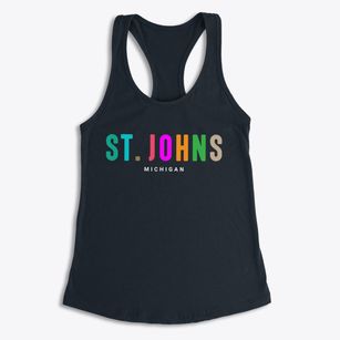 St. Johns Michigan Color Pop Women's Racerback Tank