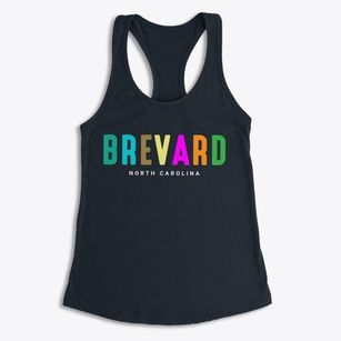 Brevard North Carolina Color Pop Women's Racerback Tank