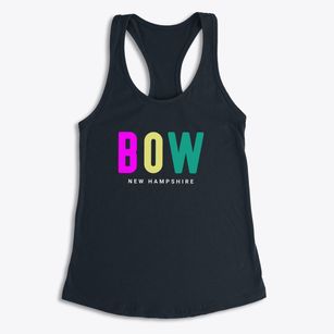 Bow New Hampshire Color Pop Women's Racerback Tank