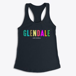 Glendale Arizona Color Pop Women's Racerback Tank