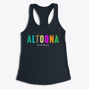 Altoona Wisconsin Color Pop Women's Racerback Tank