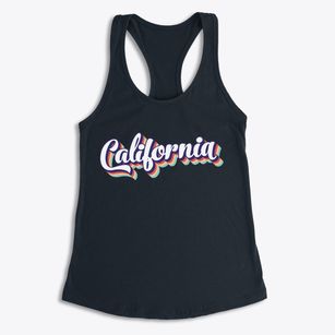  California Retro Candy Vibes Women's Racerback Tank