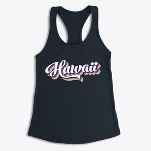  Hawaii Retro Candy Vibes Women's Racerback Tank