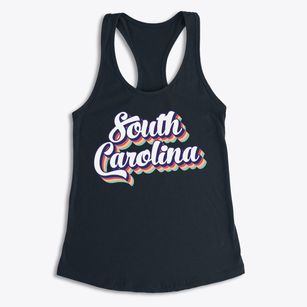  South Carolina Retro Candy Vibes Women's Racerback Tank
