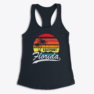 Eastpoint Florida Palm Tree Sunset Women's Racerback Tank