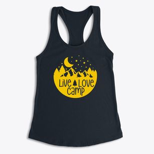   Live Love Camp Women's Racerback Tank