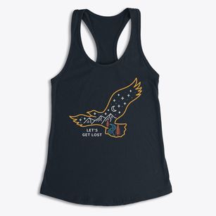   Let's Get Lost Women's Racerback Tank