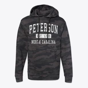 Peterson North Carolina Classic Established Cotton Hoodie Sweatshirt