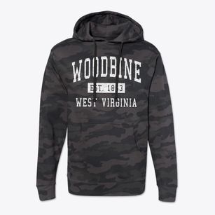Woodbine West Virginia Classic Established Cotton Hoodie Sweatshirt