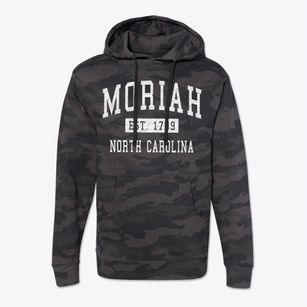Moriah North Carolina Classic Established Cotton Hoodie Sweatshirt