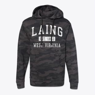 Laing West Virginia Classic Established Cotton Hoodie Sweatshirt