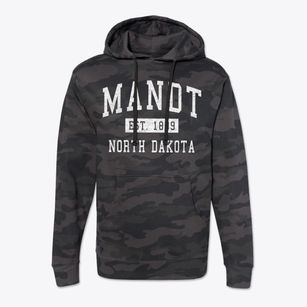 Mandt North Dakota Classic Established Cotton Hoodie Sweatshirt