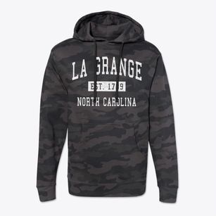 La Grange North Carolina Classic Established Cotton Hoodie Sweatshirt