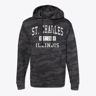 St. Charles Illinois Classic Established Cotton Hoodie Sweatshirt
