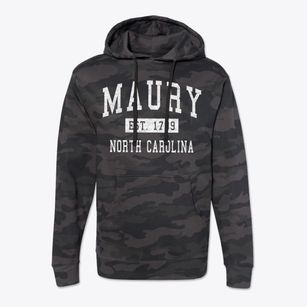 Maury North Carolina Classic Established Cotton Hoodie Sweatshirt