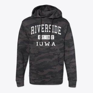 Riverside Iowa Classic Established Cotton Hoodie Sweatshirt