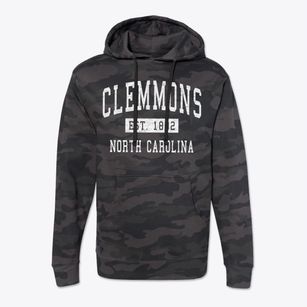 Clemmons North Carolina Classic Established Cotton Hoodie Sweatshirt