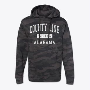 County Line Alabama Classic Established Cotton Hoodie Sweatshirt