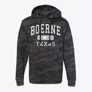Boerne Texas Classic Established Cotton Hoodie Sweatshirt
