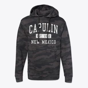 Capulin New Mexico Classic Established Cotton Hoodie Sweatshirt