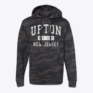 Upton New Jersey Classic Established Cotton Hoodie Sweatshirt