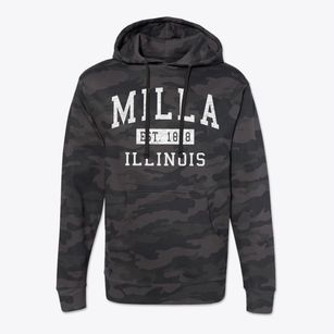 Milla Illinois Classic Established Cotton Hoodie Sweatshirt