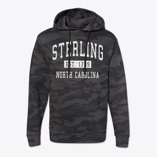 Sterling North Carolina Classic Established Cotton Hoodie Sweatshirt