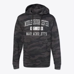 Middleborough Center Massachusetts Classic Established Cotton Hoodie Sweatshirt