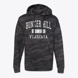Bunker Hill Virginia Classic Established Cotton Hoodie Sweatshirt