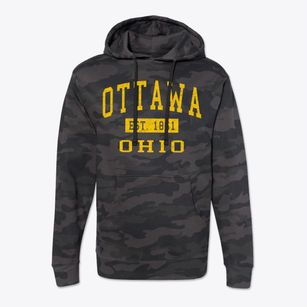 Ottawa Ohio Classic Established Cotton Hoodie Sweatshirt