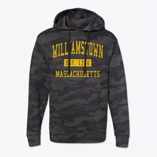 Williamstown Massachusetts Classic Established Cotton Hoodie Sweatshirt