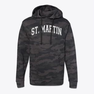 Saint Martin Elementary School Varsity Arch Cotton Hoodie Sweatshirt