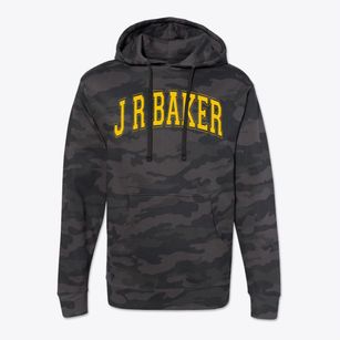 J R Baker Elementary School Varsity Arch Cotton Hoodie Sweatshirt