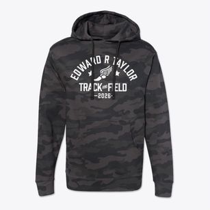 Edward R Taylor Elementary School Track and Field Cotton Hoodie Sweatshirt