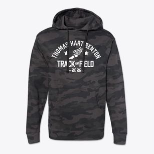 Thomas Hart Benton Elementary School Track and Field Cotton Hoodie Sweatshirt