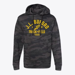 J.l. Buford Intermediate Center School Track and Field Cotton Hoodie Sweatshirt