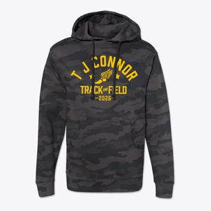 T J Connor Elementary School Track and Field Cotton Hoodie Sweatshirt