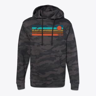 Cottonwood Heights Utah Blissful Sunset Cotton Hoodie Sweatshirt