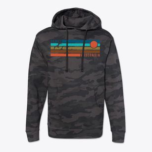 Dewey Wisconsin Blissful Sunset Cotton Hoodie Sweatshirt