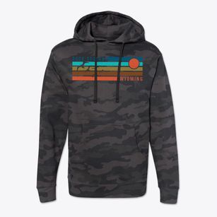 Rock Springs Wyoming Blissful Sunset Cotton Hoodie Sweatshirt