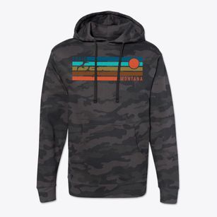 Craig Montana Blissful Sunset Cotton Hoodie Sweatshirt
