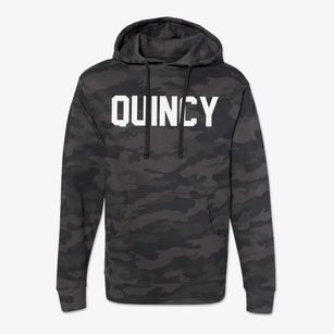 Quincy Illinois Classic Block Cotton Hoodie Sweatshirt