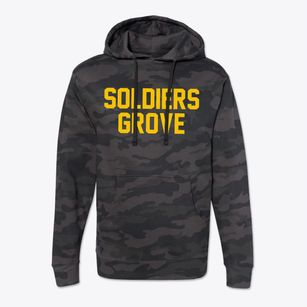 Soldiers Grove Wisconsin Classic Block Cotton Hoodie Sweatshirt