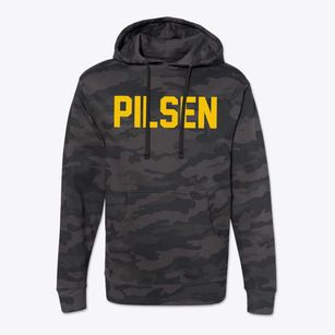 Pilsen Wisconsin Classic Block Cotton Hoodie Sweatshirt