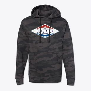 Old Station California Diamond Star Cotton Hoodie Sweatshirt