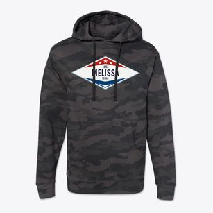 Melissa Texas Diamond Star Cotton Hoodie Sweatshirt