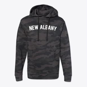 New Albany Kansas Classic Curve Cotton Hoodie Sweatshirt