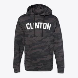 Clinton North Carolina Classic Curve Cotton Hoodie Sweatshirt