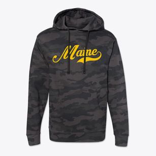 Maine New York Vintage Team Cotton Hoodie Sweatshirt