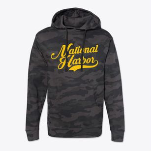 National Harbor Maryland Vintage Team Cotton Hoodie Sweatshirt
